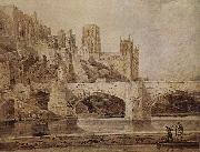 Die Kathedrale von Durham und die Brucke, vom Flub Wear aus gesehen Thomas Girtin